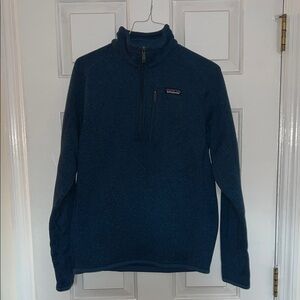 Patagonia Men's Zip-Up Sweater in Deep Blue
